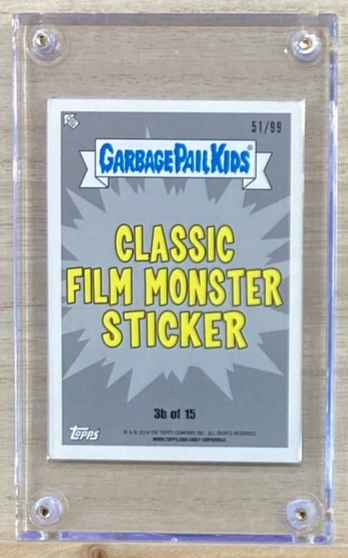 2018 Topps Garbage Pail Kids - Gassy Gaston - Blue 51/99