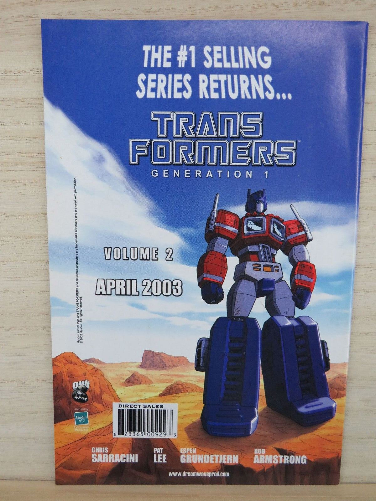 Arkanium #3 Jan - Dreamwave Productions Comic - 2003