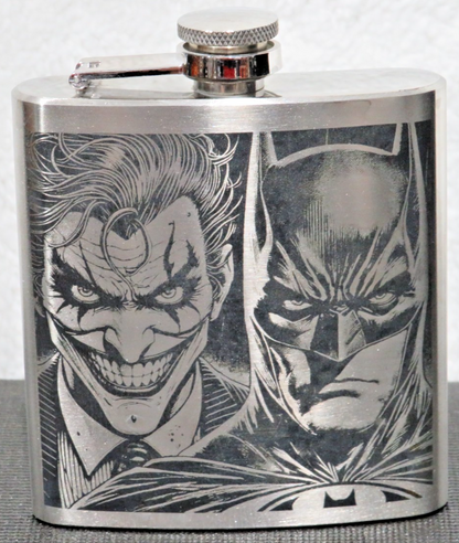 Laser Engraved Stainless Steel Flask - BM2
