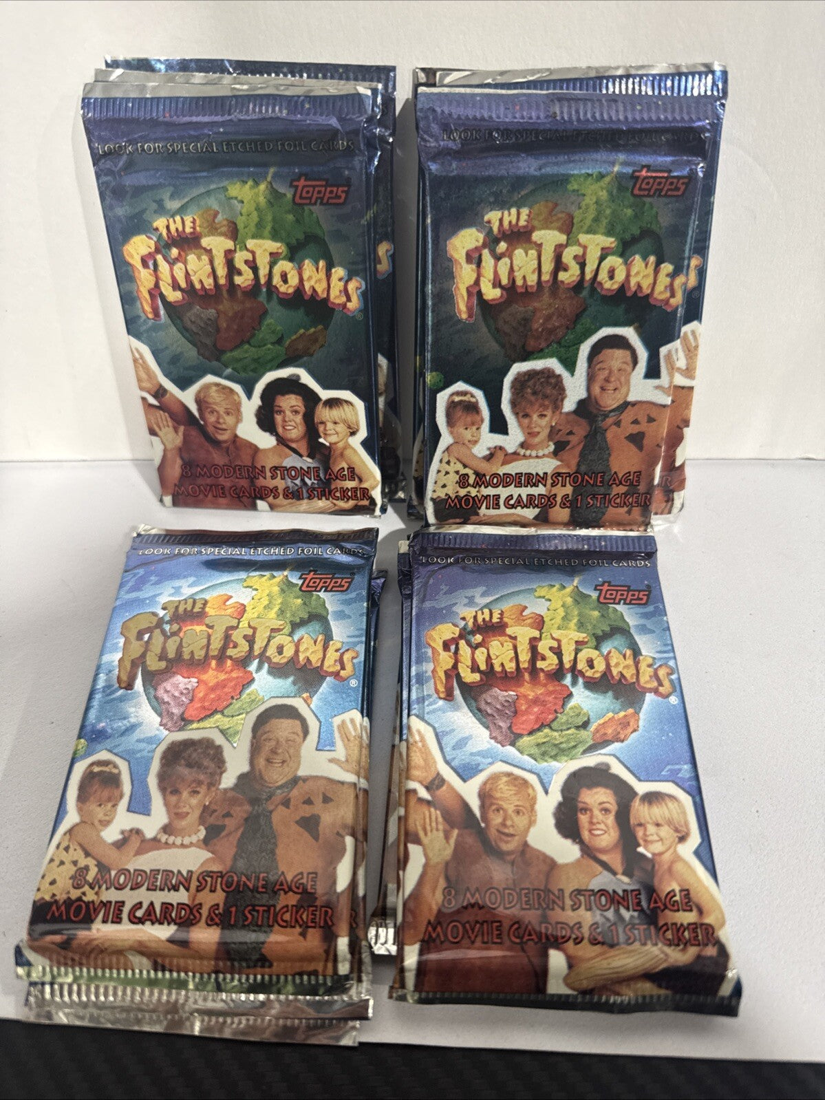 The Flintstones Modern Stone Age Movie cards - 12 Unopened Packs 1993 Topps