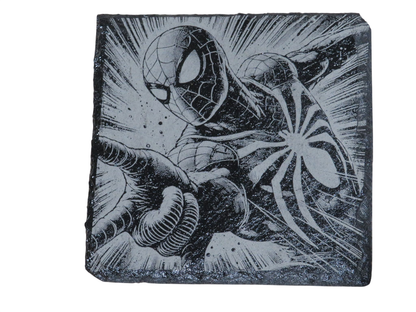 Laser Engraved Square Slate Coaster - SM3