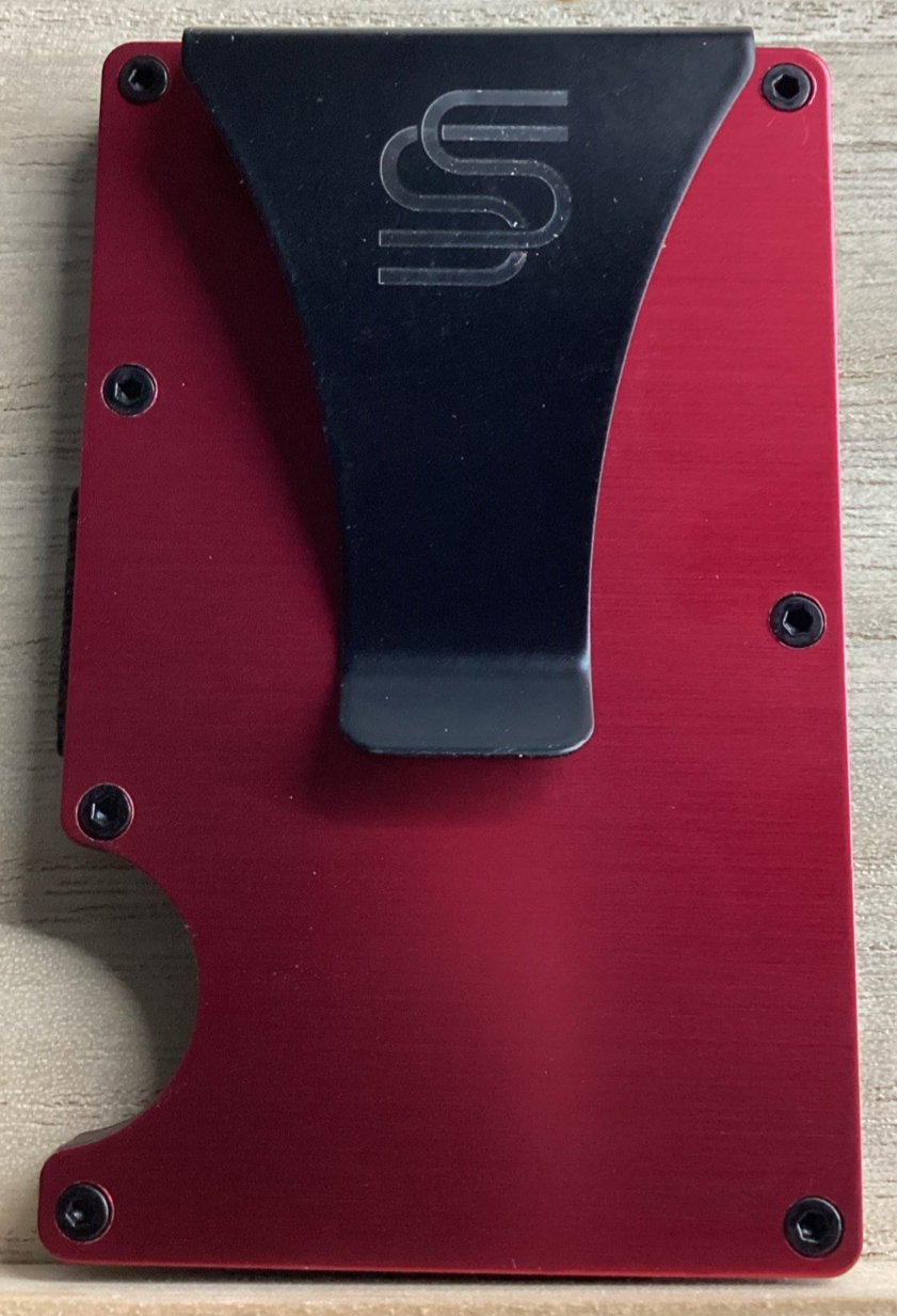 Metal Wallet - Laser Engraved - TR Red 2 - RFID Blocking