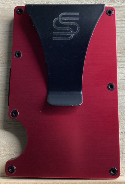 Metal Wallet - Laser Engraved - TR Red 2 - RFID Blocking