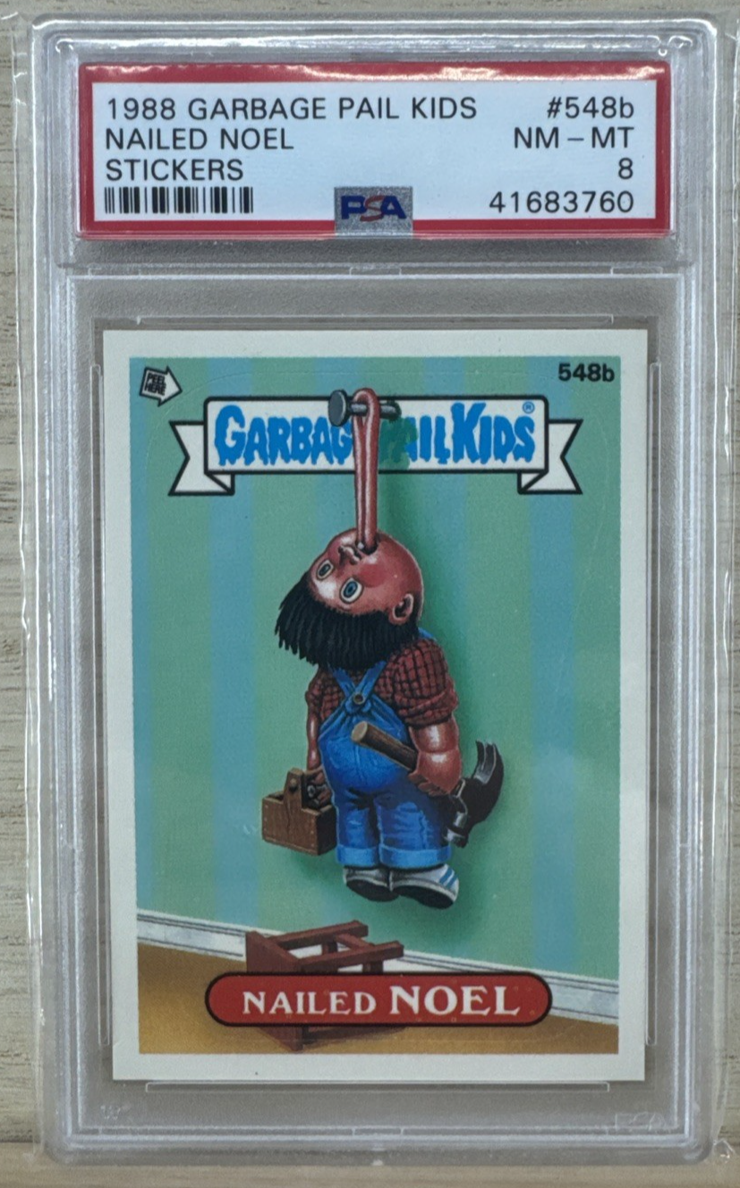 1988 Topps Garbage Pail Kids - Nailed Noel#548b - PSA 8