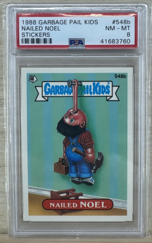1988 Topps Garbage Pail Kids - Nailed Noel#548b - PSA 8