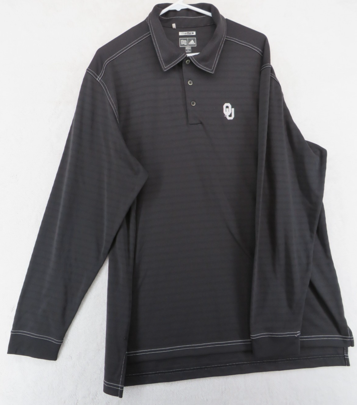 Adidas Clima-Lite Men's Oklahoma Sooners OU Long Sleeve Shirt - Size XL