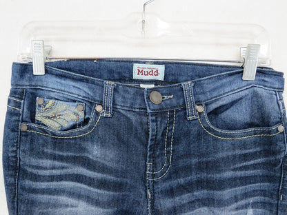 Mudd Jeans Women's Size 7 - Embroidered Studded Pocket Denim