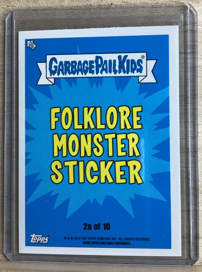 2018 Garbage Pail Kids - Chupacabra Chad - Green