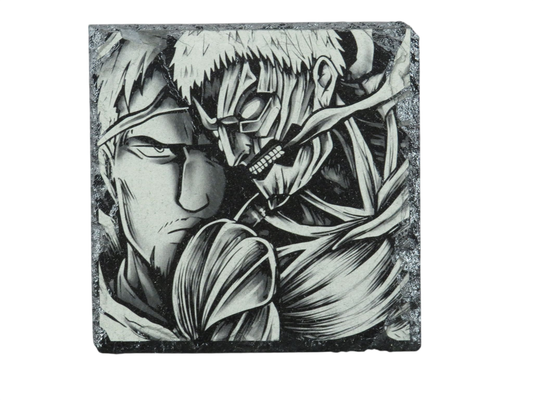 Laser Engraved Slate Coaster - AN1