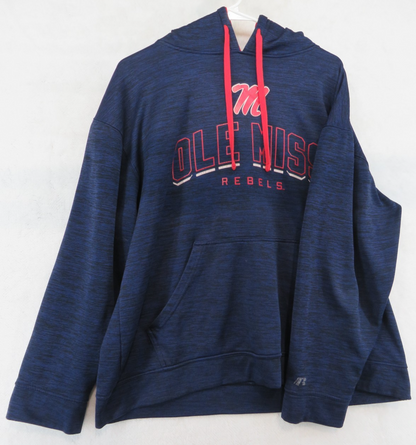 OLE MISS REBELS HOODIE MENS RUSSELL - Size not marked (see measurements)