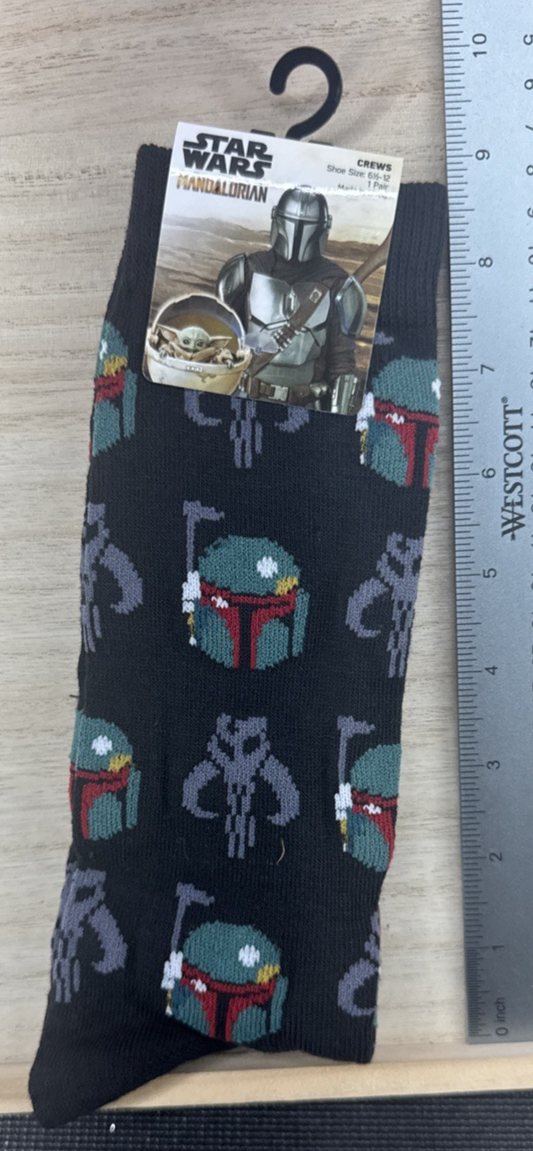 Star Wars The Mandalorian Socks - Shoe Size 6.5-12