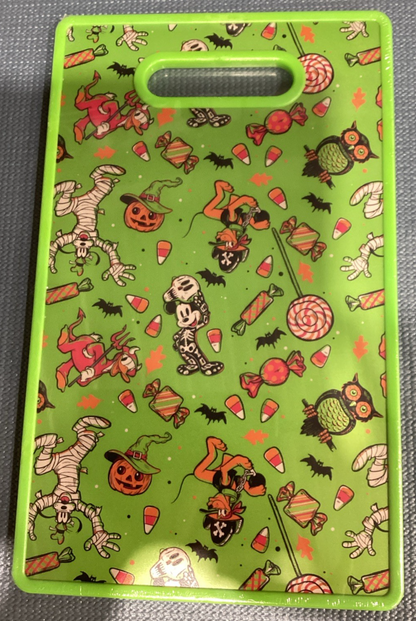 Disney Happy Halloween Lets Get Creepy Cutting Board - Mickey Mouse Donald Duck
