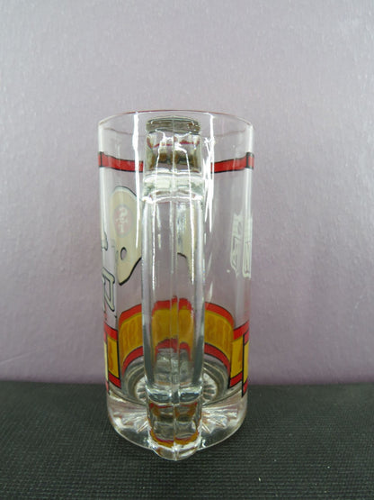 Vintage San Francisco 49ers Beer Mug Stein Tall Glass 1980s NFL