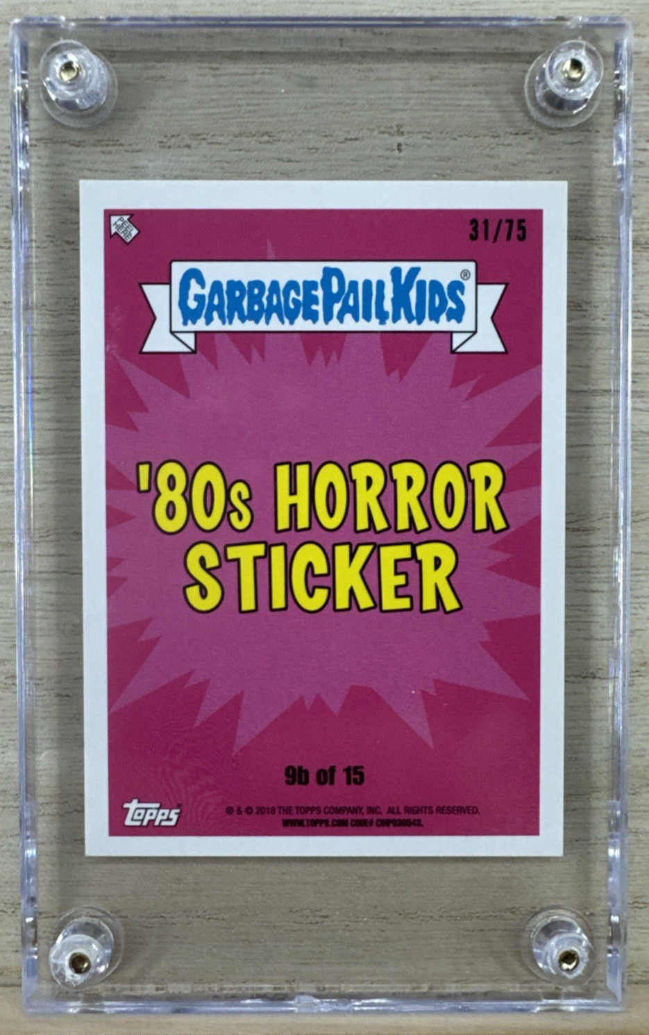 2018 Topps Garbage Pail Kids - Lon Don - Red 31/75