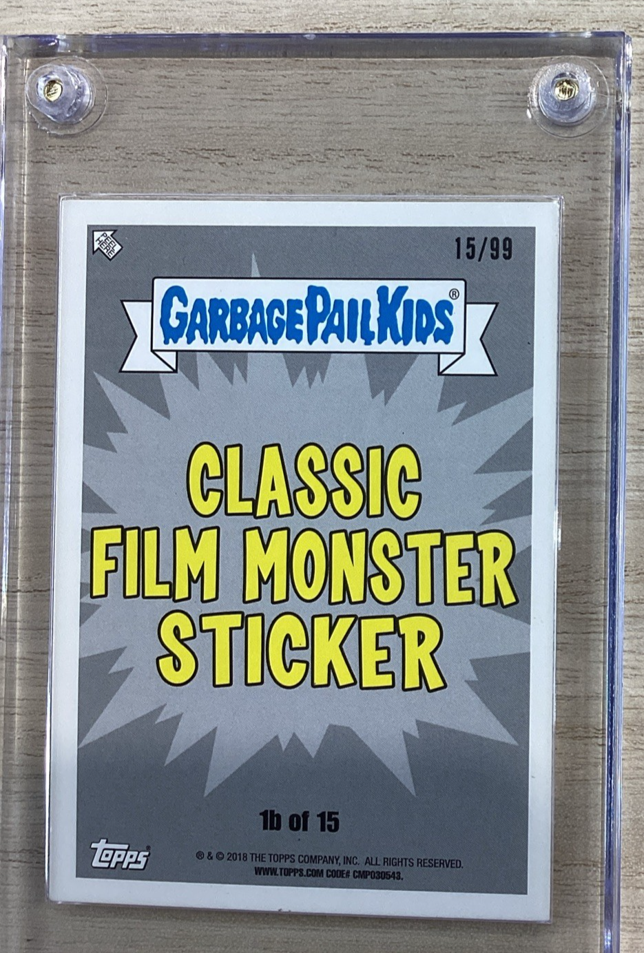 2018 Topps Garbage Pail Kids - Nick Nails - Blue 15/99