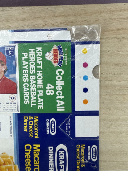 1987 Kraft Home Plate Heroes Never Folded Panel - Kirk Gibson John Tudor