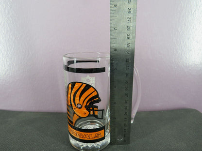 Vintage Cincinnati Bengals Beer Mug Stein Tall Glass 1980s NFL