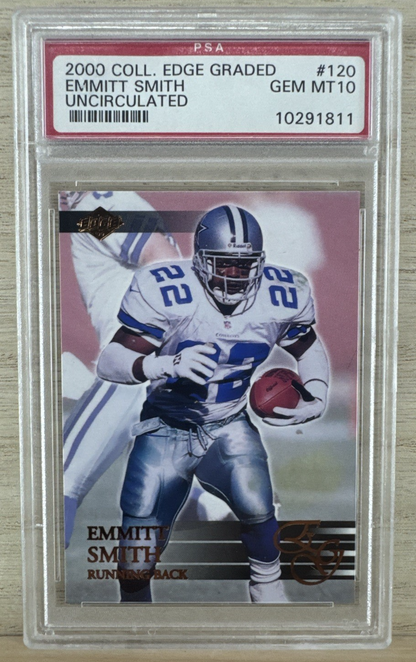 2000 Collector's Edge Graded - Emmitt Smith #120 - Uncirculated - PSA 10