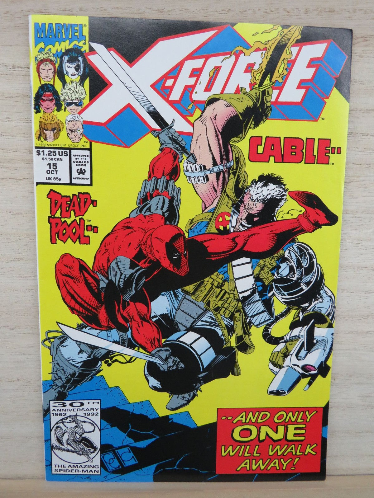 X-Force #15 Oct 1992 - Deadpool vs Cable - Marvel Comic