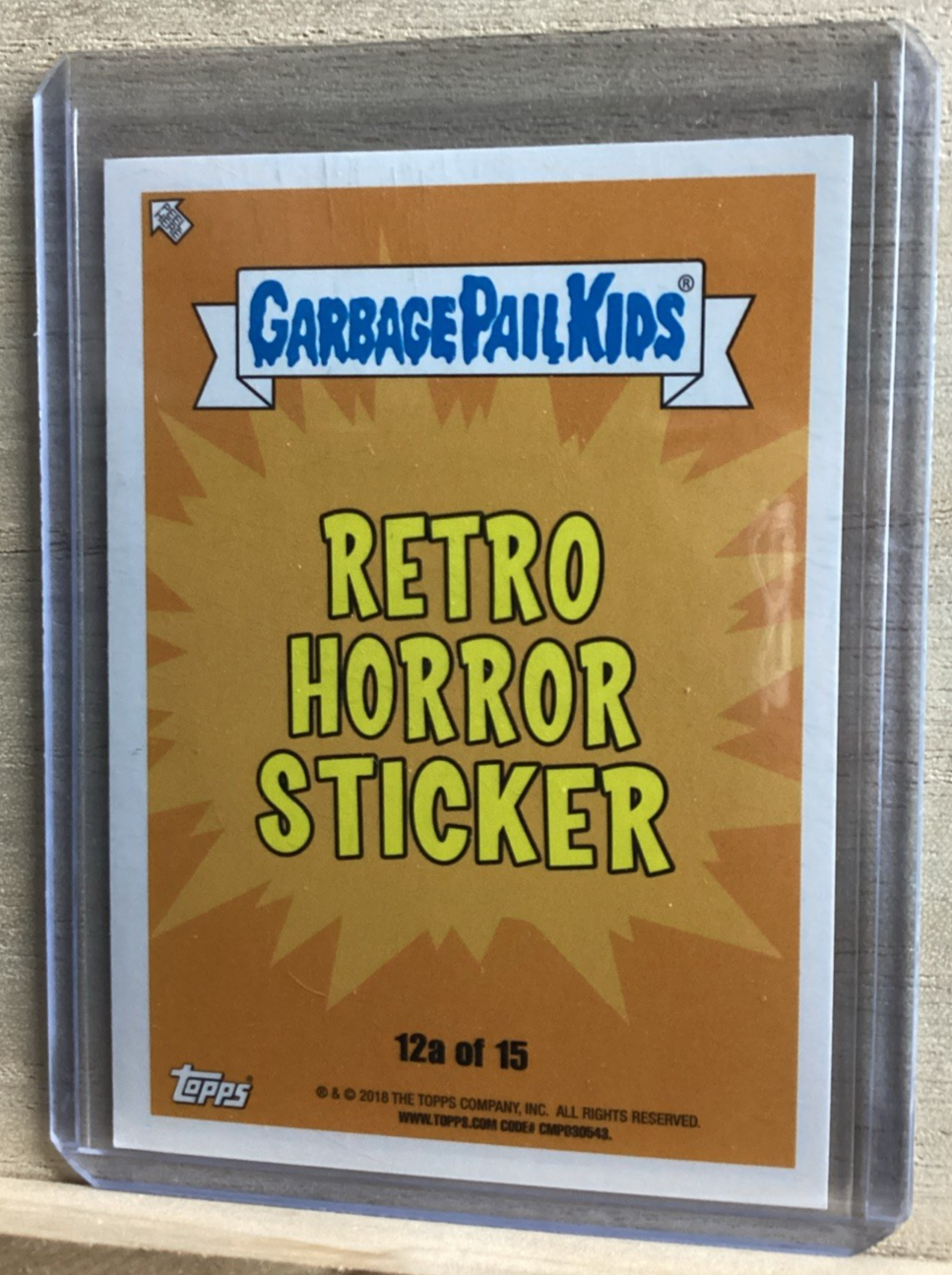 2018 Topps Garbage Pail Kids - The Wicker Stan - Yellow