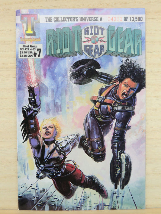 Riot Gear #7 1994 - Triumphant Comic - Collectors Universe #04331/13500