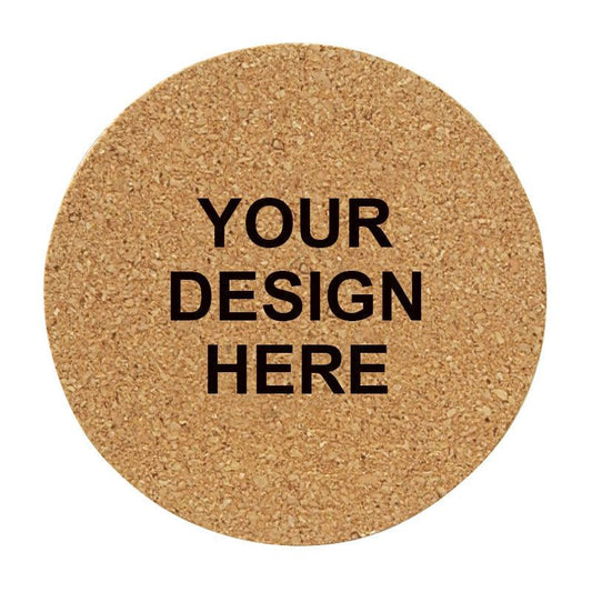 Custom Round CORK Coaster