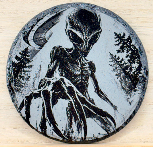 Slate Coaster - Alien Encounter