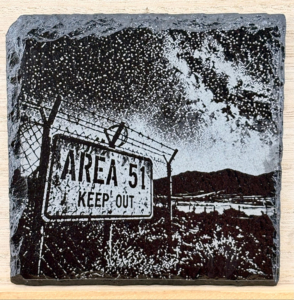Slate Coaster - Area 51
