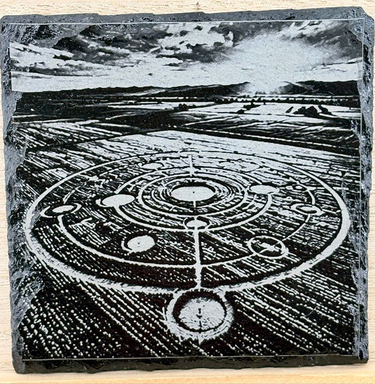Slate Coaster - Crop Circle
