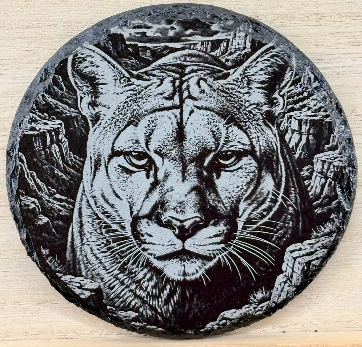 Slate Coaster - Mountain Lion