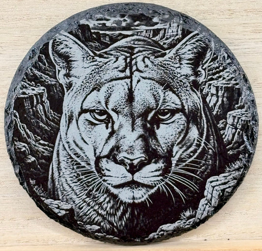 Slate Coaster - Mountain Lion